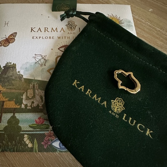 KARMA AND LUCK Loyal Link - Gold Hamsa Lock - Picture 4 of 5